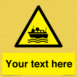 Custom warning ferries crossing vessels